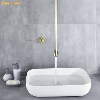 Banyo tavanı musluk üst Tavan musluk damla su duvar tarzı banyo mikser sıcak ve soğuk tavan su dokunun