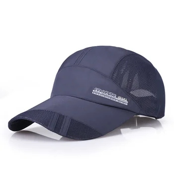 Çabuk Kuruyan beyzbol şapkası Koşu Şapka Örgü Spor Kap Soğutma Hafif güneş şapkaları Golf Bisiklet Balıkçılık