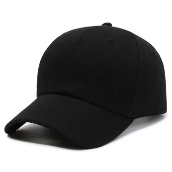 Siyah beyzbol şapkası Düz Renk Snapback Kapaklar Casquette Açık Güneş vizör kep Hip Hop Şapka Erkekler Kadınlar İçin Unisex Ayarlanabilir
