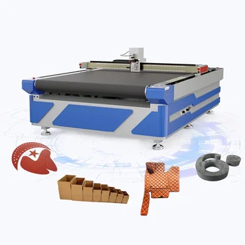 CNC Üretici Kesim Makinesi Giyim PVC Deri Salınımlı Bıçak Kesme Makinası