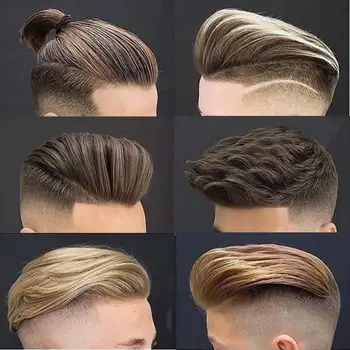 Eseewigs erkek peruğu Hairpieces Erkekler İçin insan saçı Yedek Peruk En İyi Mono Dantel Peruk Saç Erkek Peruk 8x10 inç Peruk Stokta
