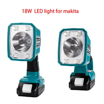 YENİ 18w Taşınabilir LED Lamba Çalışma Işığı Makita18V li - ion pil el feneri LED ışıkları usb Dış Aydınlatma(Pil YOK)