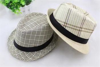 50 adet / grup Unisex Vizör fötr şapka Kap Yaz Plaj Disket Güneş Hasır Şapkalar Kadın Erkek Panama Şapka Caz Kapaklar