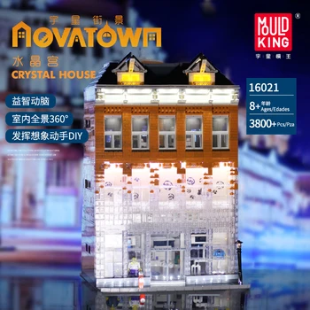 Yaratıcı Uzman Kristal Ev Tuğla Şehir Sokak Serisi Modeli oyuncak inşaat blokları İle Uyumlu Çocuklar İçin 10224 Hediyeler