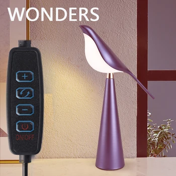 LED Ayarlanabilir Masa Lambası Yeni Saksağan Okuma Diammable masa ışığı İnce Akrilik Aydınlatma Kapalı Yatak Odası Ev Dekor için Gece lambası
