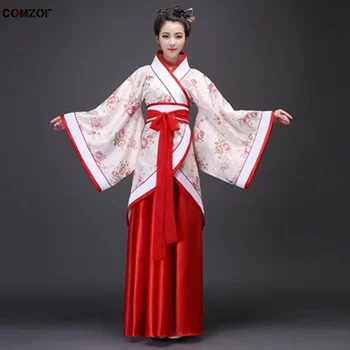 Yeni Varış Kadın Hanfu Geleneksel Elbise Hanbok Çin Tang Hanedanı Performans Cosplay Kostüm Giyim Vestidos Chinos