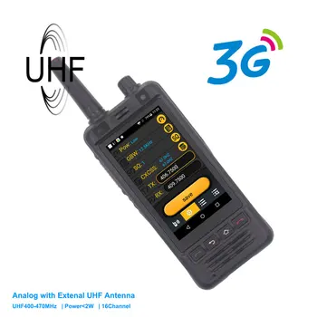 3G Cep Telefonu W5 PTT Radyo IP67 Su Geçirmez UHF 400-470MHz Walkie Talkie 5MP Kamera Çift SIM Android 6 akıllı telefon