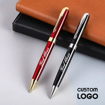 Kişiselleştirilmiş Özelleştirme Logosu İş Çok Renkli Dönen Metal Tükenmez Kalemler Ofis İmza Reklam Okul Malzemeleri