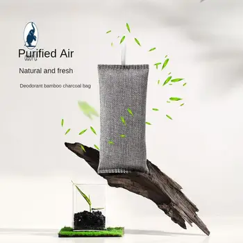 Emme Formaldehit Bambu Kömür Torbası Güçlü Adsorpsiyon Kuvveti Arıtılmış Hava Yastığı Koku Giderme Aktif Karbon Deodorant