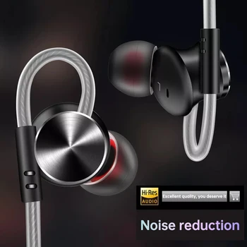 QKZ DM10 spor kulaklık metal sihirli ses manyetik kulaklık hareketli bobin yüksek kaliteli ses kalitesi müzik kulaklıklar