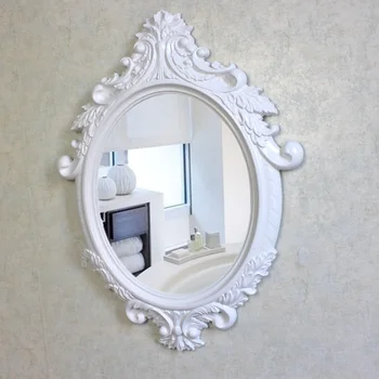 Yuvarlak Makyaj banyo aynası Modern Avrupa banyo aynası Taşınabilir Ekran Espelho Para Banheiro İç Dekorasyon