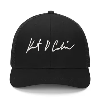 Kurt Cobain Nakış Şapka Mens Womens Spor beyzbol şapkası Nefes Örgü Yaz Güneşlik Şapkalar Custom Made DIY Kapaklar Logo
