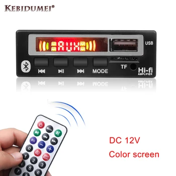 DC 12V Bluetooth V5. 0 MP3 Çalar Kablosuz MP3 Dekoder Kurulu Araba FM Radyo Modülü TF USB HATTI Bluetooth Ses Renkli Ekran