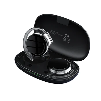 DENREEL F2 TWS Bluetooth5. 2 mikrofonlu kulaklık Spor Kulak Kancası LED ekran kablosuz kulaklıklar HiFi Stereo Kulaklık