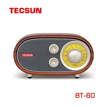 Tecsun / Desheng BT-60 Ceviz Masif Ahşap FM Yüksek Sadakat Bluetooth Çalar Radyo Ses radyo bluetooth taşınabilir мазнитола