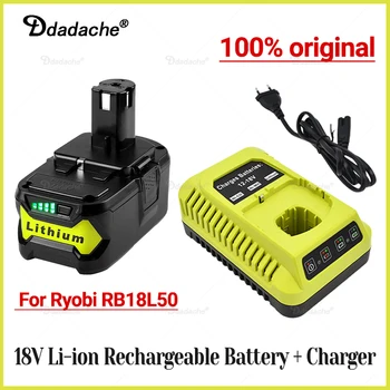 18V Ryobi Li-İon şarj edilebilir pil + kablosuz Güç aracı BPL1820 P108 P109 P106 P105 P104 P103 RB18L50 RB18L40 + şarj cihazı