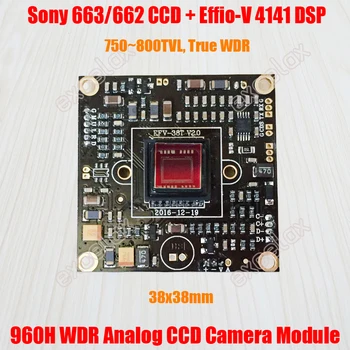 750TVL~800TVL 663 662 WDR CCD Effio-V 4141 DSP güvenlik kamerası Modülü Kurulu PCB OSD HLC Hareket Algılama Geniş Dinamik Aralık