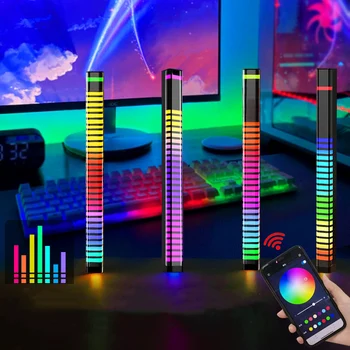 OKEEN LED Rgb müzik ses alma ritim ortam ışıkları App kontrolü için araba Bar Tv oyun bilgisayar masaüstü atmosfer dekor ışıkları