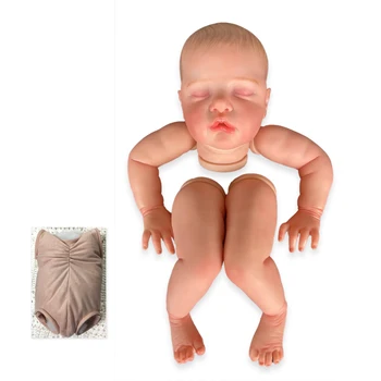NPK 22 inç Yeniden Doğmuş Bebek Kiti Yakut Uyku Bebek Zaten Boyalı Bitmemiş Bebek Parçaları