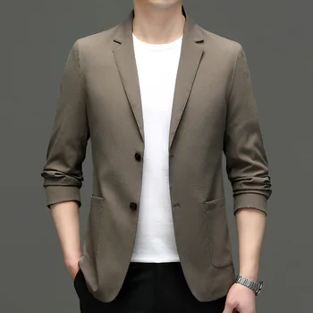 5884-Erkek moda rahat küçük takım elbise erkek Kore versiyonu ince takım elbise 106 ceket düz renk ceket