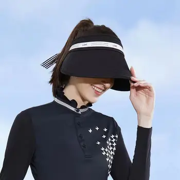 2023 Golf Şapka bayan güneş şapkası Güneş Koruyucu Nefes Rahat Boş Üst Kapağı kova kapağı Açık Spor Eğlence kadın Şapka