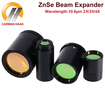 Carmanhaas CO2 ışın Genişletici 2X 3X 4X 10.6 um ZnSe sabit ışın Genişletici M22*0.75 Lazer Markalama Makinesi
