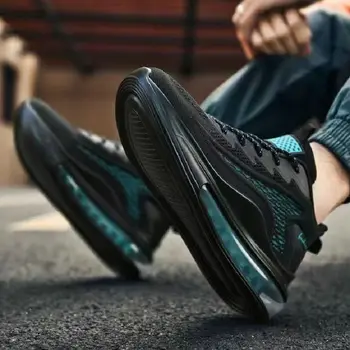 Erkek Profesyonel hava yastığı Örgü Nefes koşu ayakkabıları Moda Erkekler Açık Spor Atletik Yürüyüş Sneakers De Deporte