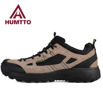 Humtto yürüyüş ayakkabıları Erkekler Açık Tırmanma Kamp Avcılık Botları Dağ Trekking Sneakers erkek Taktik Wakling rahat ayakkabılar