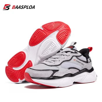 Baasploa Hafif koşu ayakkabıları Kadınlar İçin Rahat kadın Tasarımcı deri sneakers Dantel-Up Kadın Açık Spor Tenis Ayakkabısı