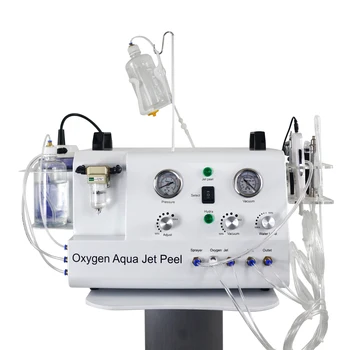 Oksijen Yüz Makinesi Su Aqua Jet Soyma Mikro Dermabrazyon Elmas Oksijen Yüz Terapi oksijen jeti Soyma Makinesi