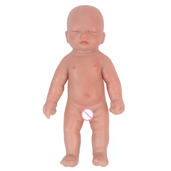 IVITA WB1737MN 12cm 73g Gözler Kapalı Silikon Yeniden Doğmuş Bebek Bebek Yenidoğan İskelet Mini erkek çocuk oyuncakları Çocuklar için noel hediyesi