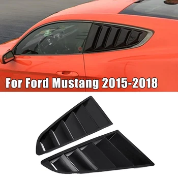 Araba Arka Çeyrek Pencere Panjur Kepçe Spoiler Araba Tuning Paneli Yan havalandırma kapağı Ford Mustang 2015 2016 için 2017 2018