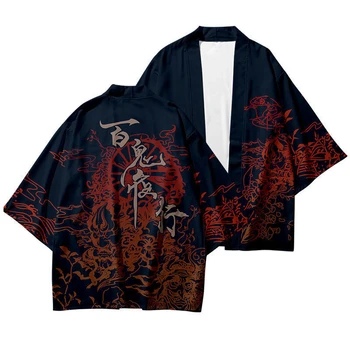 Japon Kimono Geleneksel Giyim Kimono Gömlek Kadın Samurai Haori Hombre Yukata Erkekler Cosplay Hırka Gömlek