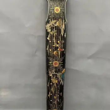 1 Adet 122Cm Uzunluk Lacquerware Boyama Çin Ulusal Antik Guqin Sahne Performansı Profesyonel Dize Enstrüman