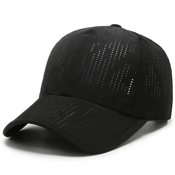 Unisex Nefes Hızlı Kuru Örgü beyzbol şapkası Hafif Spor Şapka Balıkçılık Yürüyüş Seyahat güneş şapkası İnce Soğutma Tenis şapkası