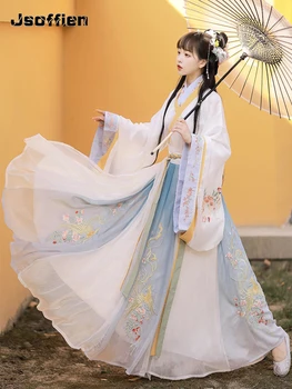 Oryantal Peri Sahne Dans Giyim Kadın Hanfu Parti Cosplay Kostüm Çin Han Hanedanı Prenses Halk Dans Giyim Hanfu Elbise