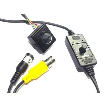 Üretici 700TVL Düşük aydınlatma CCD kamera PAL 5 Volt OSD Menü Mikro Kare 25x25mm Analog Sinyal Video Gözetim Kamera