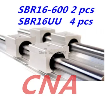 Hızlı Kargo: 2 adet SBR16 L 600mm Lineer Rulman Rayları + 4 adet SBR16UU Doğrusal Hareket Rulman Blokları (herhangi bir uzunlukta kesilebilir)