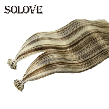Düz Düz İpucu insan saçı postiş Doğal Orijinal Keratin Kapsül Saç 0.8 g / 1g / Strand 50 adet Fusion saç ekleme