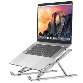 Taşınabilir Katlanabilir laptop standı Alüminyum Dizüstü Bilgisayar Desteği dizüstü bilgisayar tabanı Macbook Air Pro için ipad Braketi Lenovo DELL İçin