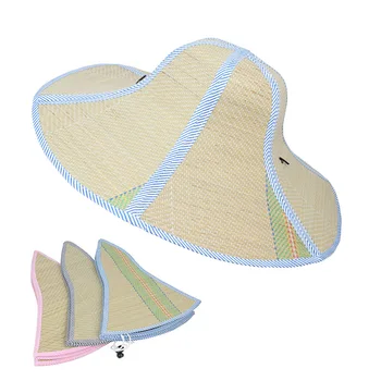 Yaz Katlanabilir Hasır Şapka Kadın Moda Taşınabilir Rattan Anti-Ultraviyole Balıkçı Kap Erkek Balıkçılık Güneşlik Şapkalar