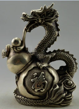syusun003306@ + + + Koleksiyon Dekore İşi Tibet Gümüş Oyma Kabak Ejderha Heykeli
