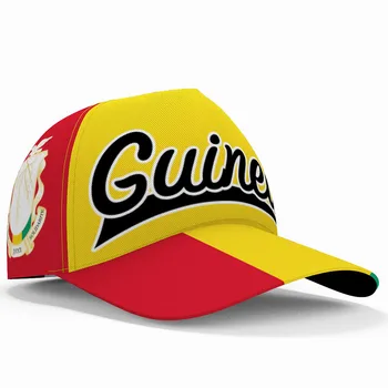 Gine beyzbol şapkası Ücretsiz Custom Made Adı Gine Takım Logosu Gn Doruğa Şapkalar Gin Ülke Seyahat Fransız Ulus Gine Bayrağı Başlık